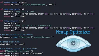 Nmap Optimizer Python Script