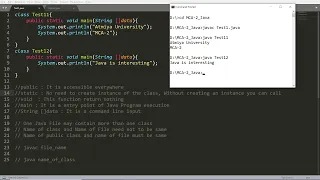 Java for beginners - Class and Objects Creating first Java Application with command line argument