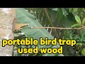 Download Lagu 🔴Membuat jebakan🦜 Perangkap Burung Portabel part 1 Dari Potongan Kayu Bekas ASMR