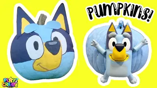 Bluey Pumpkin Making Halloween Painting