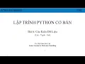 Lap Trinh Python Co Ban - Bai 6 Cac Kieu Du Lieu