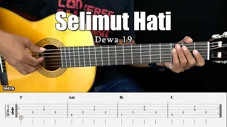 selimut hati dewa 19 fingerstyle guitar tutorial tab u0026 lyrics