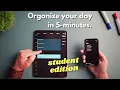 How I Organize My Busy Schedule Student Edition