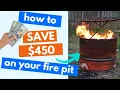 450 Smokeless Fire Pit for 20 no weld DIY fire pit from a single barrel