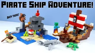 LEGO Minecraft The Pirate Ship Adventure Set Review 2019