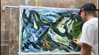 Download Oil Paintings Handmade Replica Method of Chaim Soutine - Landscape With A Diagonal Green Tree MP3