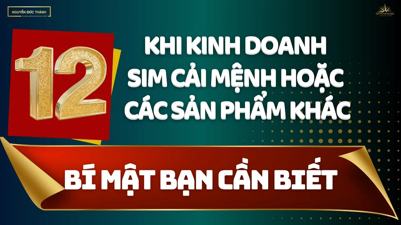 Outline Video 12 bí mật của mô hình kinh doanh Sim cải mệnh- Những điều bạn cần biết về mô hình kinh doanh