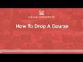 How To Drop A Course