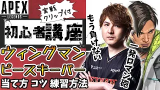 【初心者講座】ウィングマンとピースキーパーの当て方、コツ、エイム練習方法【Apex Legends】
