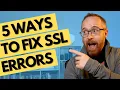 How to fix Not Secure to https secure website SSL errors