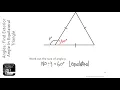 Angles Find Exterior Angle In Equilateral Triangle Grade 3 - OnMaths GCSE Maths Revision