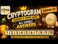 CRYPTOGRAM Number Word Game Level 1-10 Walkthrough