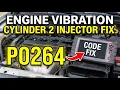 What Is P0264 Obd2 Error Code - Cylinder 2 Injector Circuit Low Voltage