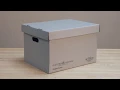 Assembly Instructions Record Storage Carton with Separate Lid