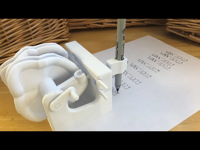 VAX2021 Complex Barrel Cam Writing Machine video thumbnail