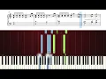 Joe Hisaishi - One Summer's Day (Spirited Away) - Piano Tutorial with Sheet Music