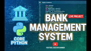 Bank Management System in Python Core Python Project for Beginners