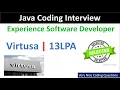 First Round Java Developer Interview in Virtusa experience