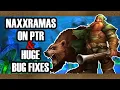 on PTR HUGE Bug Fixes Classic WoW