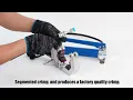 iGeelee Manual Hydraulic Hose Crimper for BH Air Conditioning Hose Beadlock Fittings 7842P