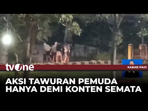 Demi Konten di Medsos Dua Kelompok Remaja Lakukan Aksi Tawuran