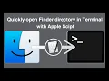 Quickly open a Finder directory in Terminal with AppleScript