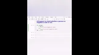 python program to check eligibility for voting CodingBrain