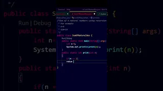 Sum Of Natural Numbers Using Recursion