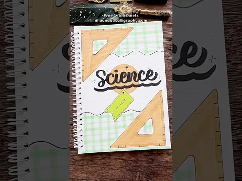 Science Front Page 📐 Green Gingham Theme #nhuandaocalligraphy