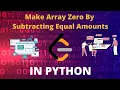 LEETCODE - MAKE ARRAY ZERO BY SUBTRACTING EQUAL AMOUNTS