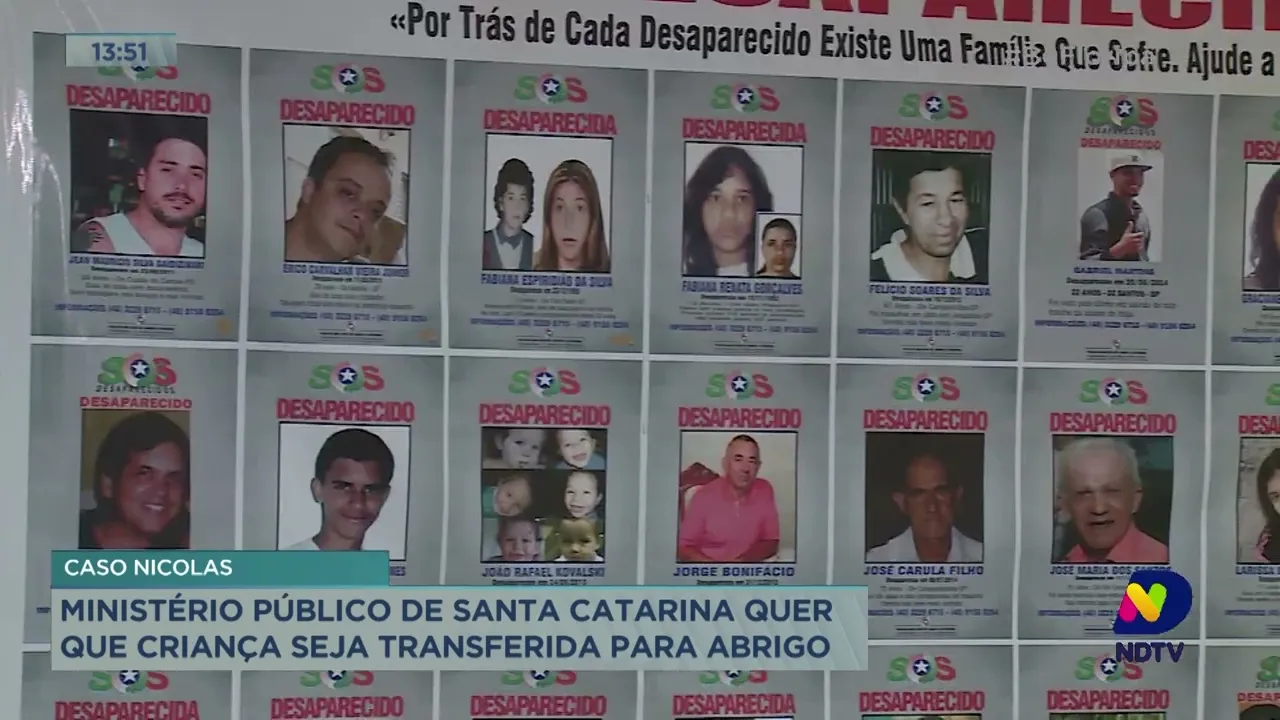 Ministério Público de Santa Catarina quer que menino Nicolas seja transferido para abrigo