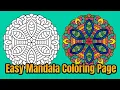 Mandala Coloring Page Colored With Relaxing Music Colored By Osman Mandalas World 135