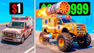 $1 vs $1,000 vs $1,000,000 AMBULANCE!