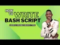 Bash script lesson 3 How to use variable and datatypes