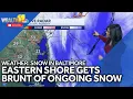 ALERT DAY Snow covered roads and blustery conditions Monday
