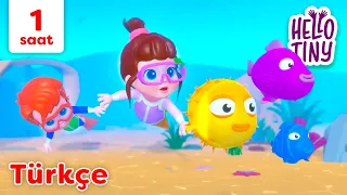 On Küçük Balık 🐡 | Bebekler için şarkılar | Hello Tiny Türkçe