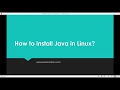 5 How to install Java in Linux Cassandra for Beginners