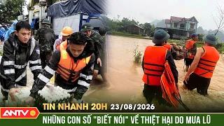 Bão số 4 trút mưa lớn, người dân 'oằn mình' trong lũ | Tin nhanh 20h ngày 23/8 | ANTV