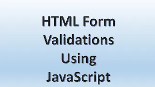 GSEB Computer Studies Standard 12 HTML Form validations using JavaScript Part 1