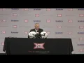 Big XII Media Days 2021 Texas Tech s Matt Wells discusses the high caliber impact of his 2021 team