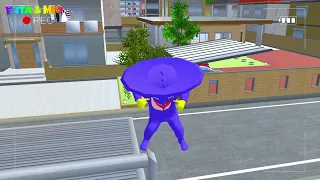 Yuta Mio Panik CCTV Merekam Huggy Wuggy Poppy Playtime di Depan Rumah 😱 | SAKURA SCHOOL SIMULATOR 
