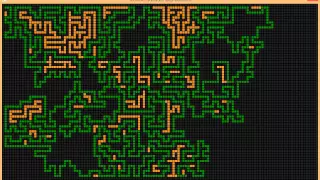 Recursive Backtracker Maze Generator Visualization