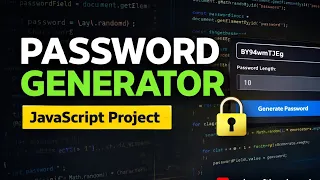 Build a Password Generator with HTML CSS JavaScript Beginner Project