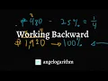Work Backwards Special Problem-Solving Strategies