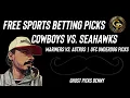 NFL FREE PLAY Dallas Cowboys vs Seattle Seahawks UFC Underdog Picks Saturday 26
