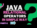 Relational Operators Examples Operators Tutorial Introduction to operators