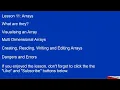 Arduino C Lesson11 Arrays
