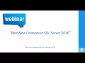Learn How to Use SQL Server 2016 New Features SQL Server Training NetCom Learning