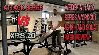 Weider Attack Series Olympic Workout Bench and Squat Rack Review Weider XRS 20 vs Attack Series
