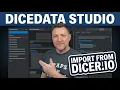 Import a dicer io strategy into DiceData Studio